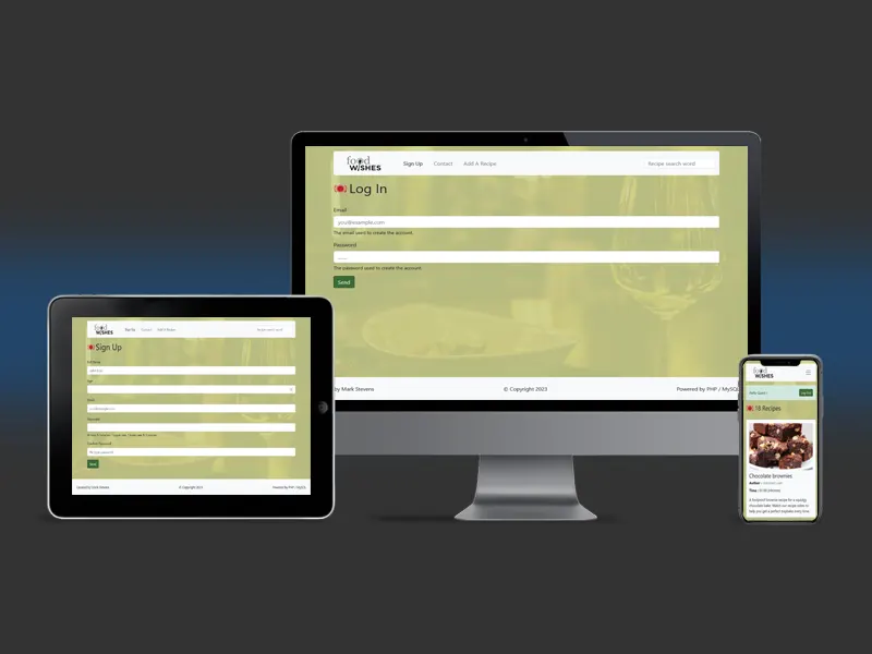 Website screen shot
